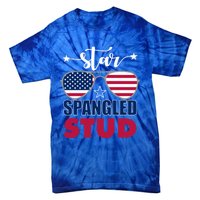 America Star Spangled Stud Graphic Funny Gift Tie-Dye T-Shirt