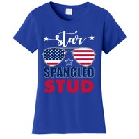 America Star Spangled Stud Graphic Funny Gift Women's T-Shirt