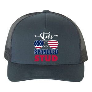 America Star Spangled Stud Graphic Funny Gift Yupoong Adult 5-Panel Trucker Hat