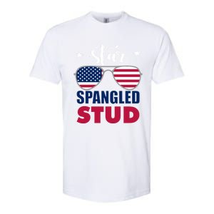 America Star Spangled Stud Graphic Funny Gift Softstyle CVC T-Shirt