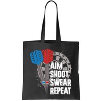 Aim Shoot Swear Repeat Dart Game Bag