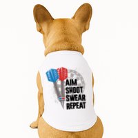 Aim Shoot Swear Repeat Dart Game Doggie Tank
