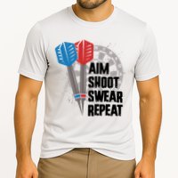 Aim Shoot Swear Repeat Dart Game Performance Shirt