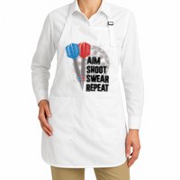 Aim Shoot Swear Repeat Dart Game Apron