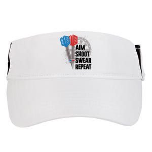 Aim Shoot Swear Repeat Dart Game Adult Drive Performance Visor