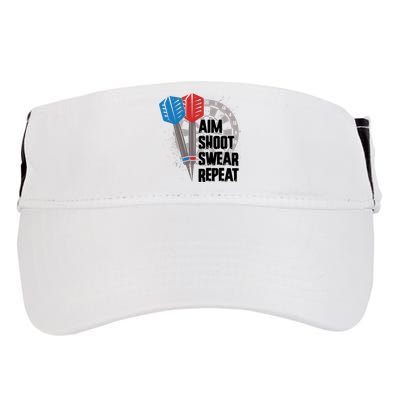 Aim Shoot Swear Repeat Dart Game Adult Drive Performance Visor