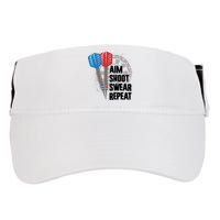 Aim Shoot Swear Repeat Dart Game Adult Drive Performance Visor