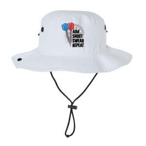 Aim Shoot Swear Repeat Dart Game Legacy Cool Fit Booney Bucket Hat