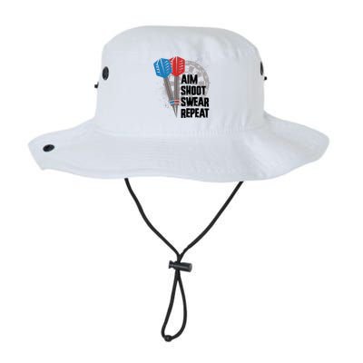 Aim Shoot Swear Repeat Dart Game Legacy Cool Fit Booney Bucket Hat