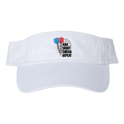 Aim Shoot Swear Repeat Dart Game Visor