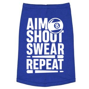 Aim Shoot Swear Repeat 8 Pool Billiard Sport Game Gift Doggie Tank