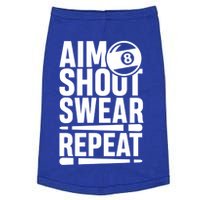 Aim Shoot Swear Repeat 8 Pool Billiard Sport Game Gift Doggie Tank