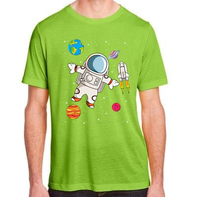 Astronaut Space Science Rocket Ship Gift Adult ChromaSoft Performance T-Shirt