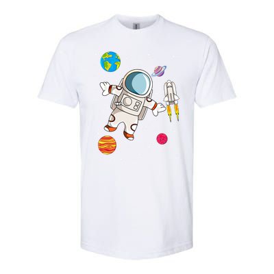 Astronaut Space Science Rocket Ship Gift Softstyle® CVC T-Shirt