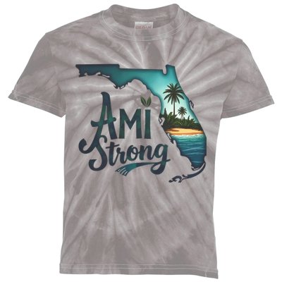 Ami Strong Support Florida Kids Tie-Dye T-Shirt