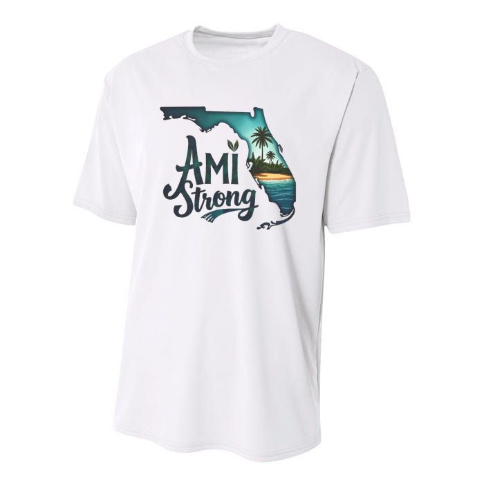 Ami Strong Support Florida Youth Performance Sprint T-Shirt