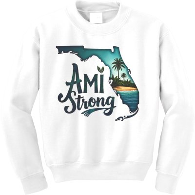 Ami Strong Support Florida Kids Sweatshirt