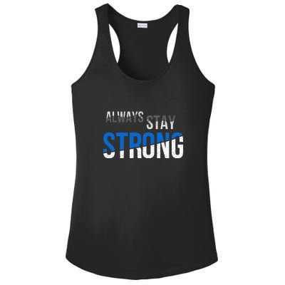 Always Stay Strong Ladies PosiCharge Competitor Racerback Tank