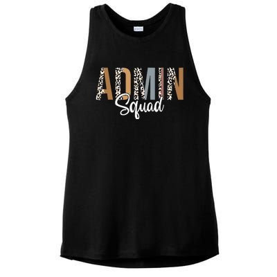 Admin Squad School Admin Assistant Principal Administrator Ladies PosiCharge Tri-Blend Wicking Tank