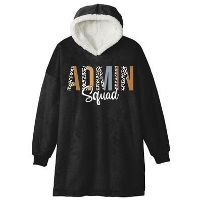 Admin Squad School Admin Assistant Principal Administrator Hooded Wearable Blanket