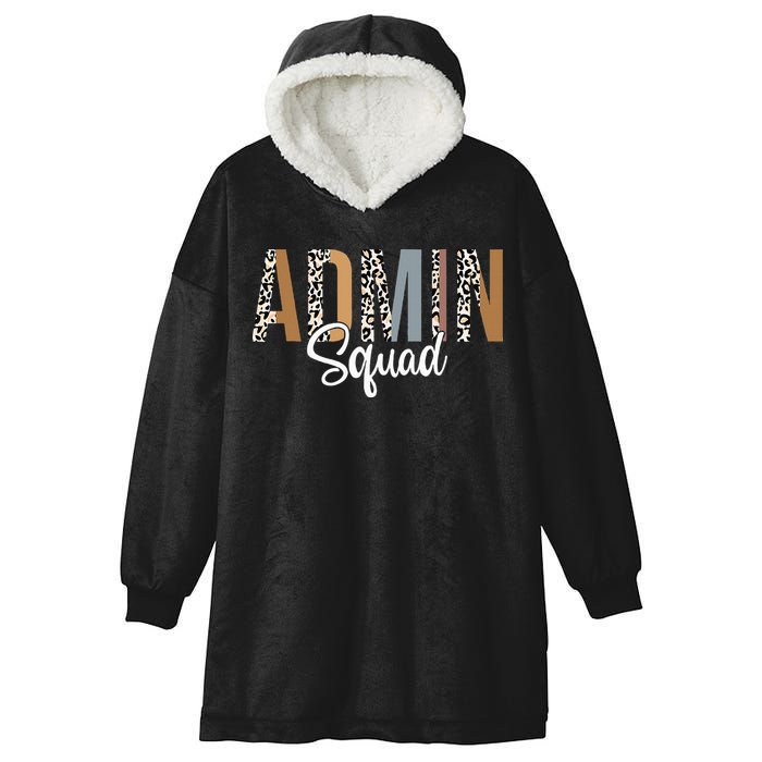 Admin Squad School Admin Assistant Principal Administrator Hooded Wearable Blanket