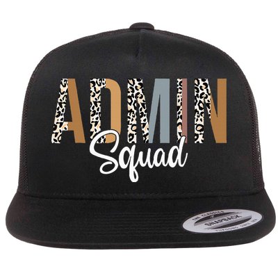 Admin Squad School Admin Assistant Principal Administrator Flatbill Hat