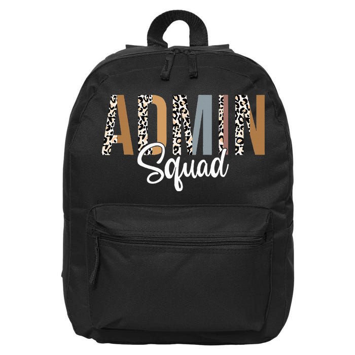 Admin Squad School Admin Assistant Principal Administrator 16 in Basic Backpack