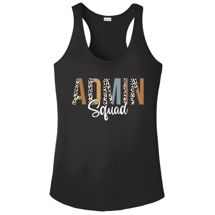 Admin Squad School Admin Assistant Principal Administrator Ladies PosiCharge Competitor Racerback Tank