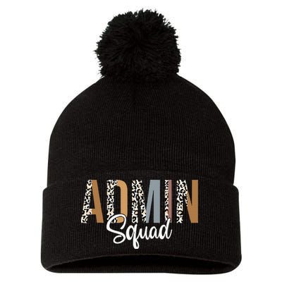 Admin Squad School Admin Assistant Principal Administrator Pom Pom 12in Knit Beanie