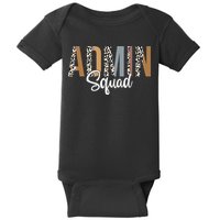 Admin Squad School Admin Assistant Principal Administrator Baby Bodysuit
