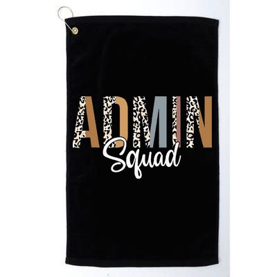 Admin Squad School Admin Assistant Principal Administrator Golf Towel