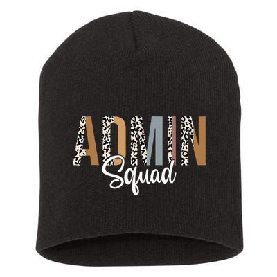 Admin Squad School Admin Assistant Principal Administrator Short Acrylic Beanie