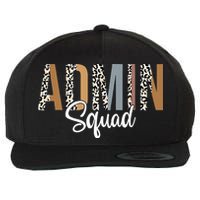 Admin Squad School Admin Assistant Principal Administrator Wool Snapback Cap