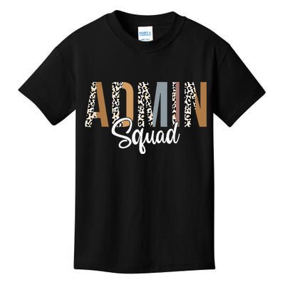 Admin Squad School Admin Assistant Principal Administrator Kids T-Shirt