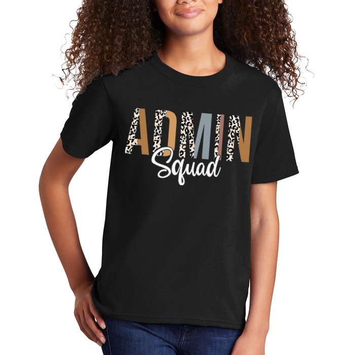 Admin Squad School Admin Assistant Principal Administrator Kids T-Shirt