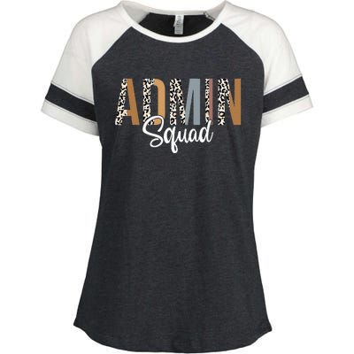 Admin Squad School Admin Assistant Principal Administrator Enza Ladies Jersey Colorblock Tee