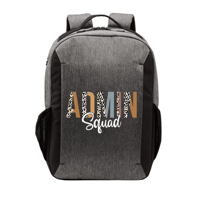 Admin Squad School Admin Assistant Principal Administrator Vector Backpack