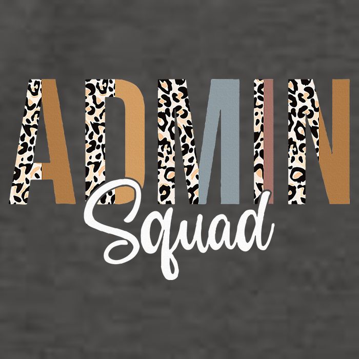 Admin Squad School Admin Assistant Principal Administrator Vector Backpack