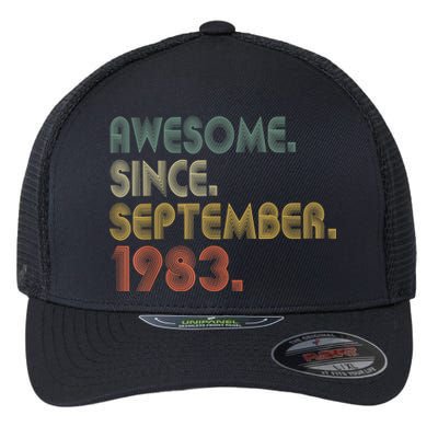 Awesome Since September 1983 40th Birthday Gifts 40 Year Old Flexfit Unipanel Trucker Cap