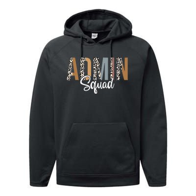 Admin Squad School Admin Assistant Principal Administrator Performance Fleece Hoodie