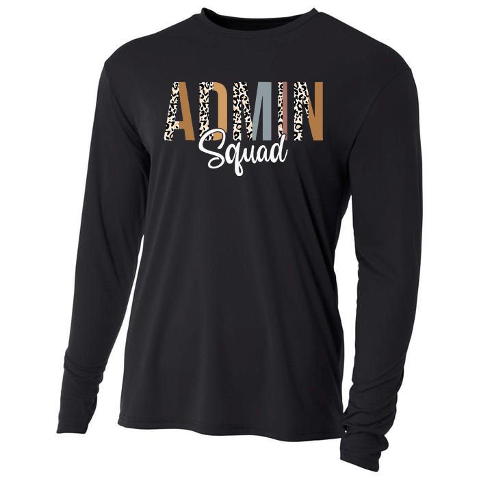 Admin Squad School Admin Assistant Principal Administrator Cooling Performance Long Sleeve Crew