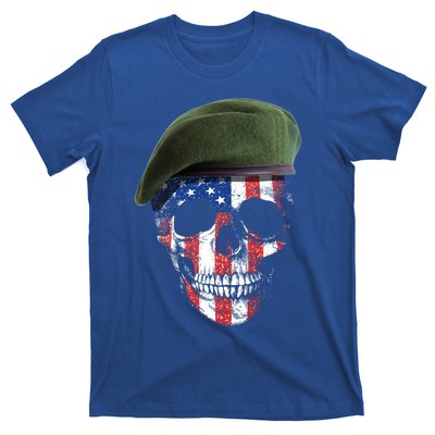 American Soldier Skull Flag 4th Of July Meaningful Gift T-Shirt