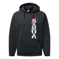 American Samoa Samoa Island Polynesian Samoan Performance Fleece Hoodie