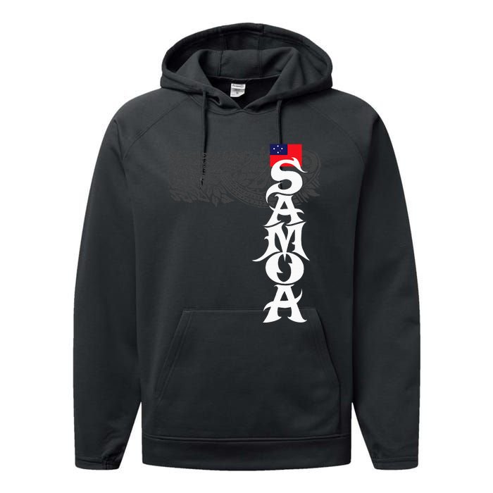 American Samoa Samoa Island Polynesian Samoan Performance Fleece Hoodie