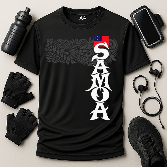American Samoa Samoa Island Polynesian Samoan Cooling Performance Crew T-Shirt