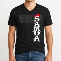 American Samoa Samoa Island Polynesian Samoan V-Neck T-Shirt