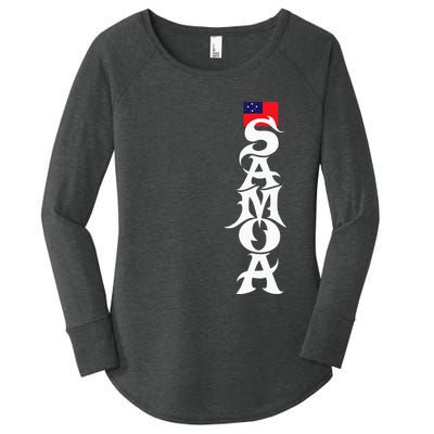 American Samoa Samoa Island Polynesian Samoan Women's Perfect Tri Tunic Long Sleeve Shirt