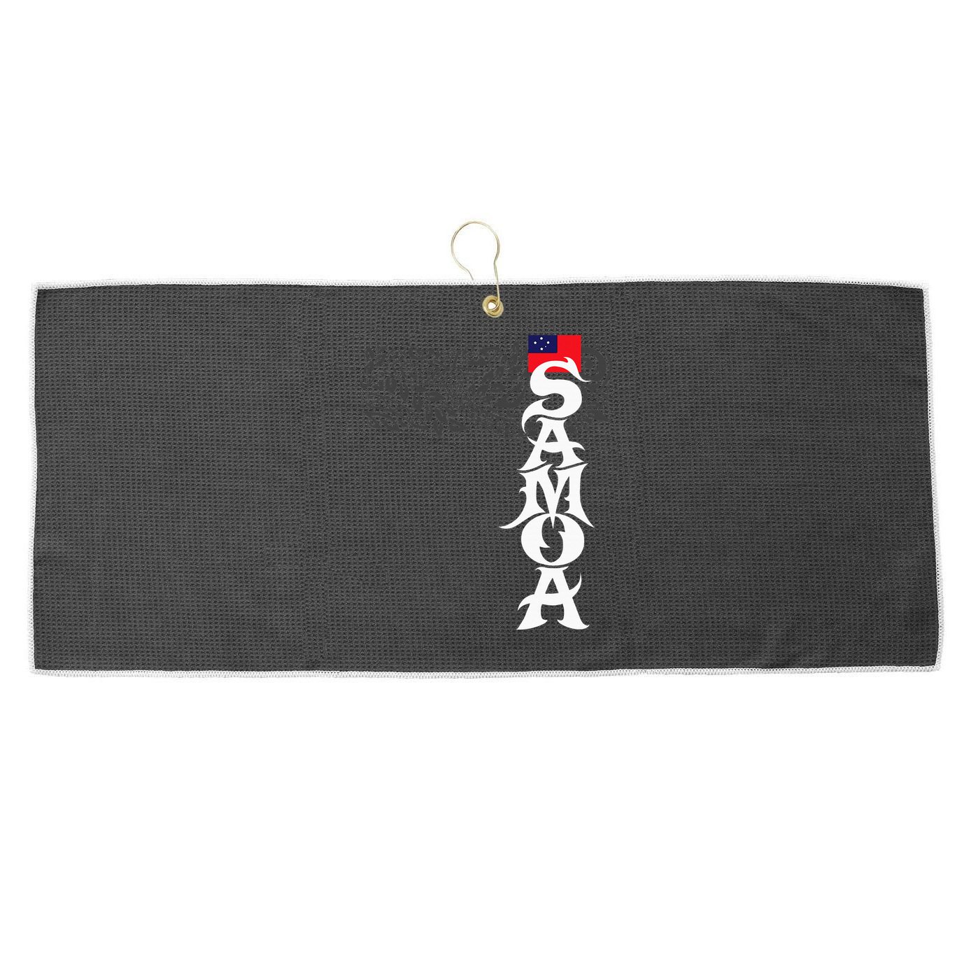 American Samoa Samoa Island Polynesian Samoan Large Microfiber Waffle Golf Towel