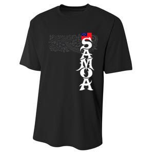 American Samoa Samoa Island Polynesian Samoan Performance Sprint T-Shirt