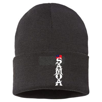 American Samoa Samoa Island Polynesian Samoan Sustainable Knit Beanie